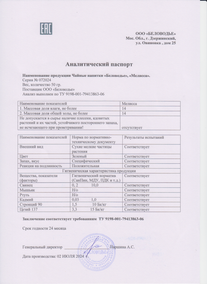 Паспорт №072024